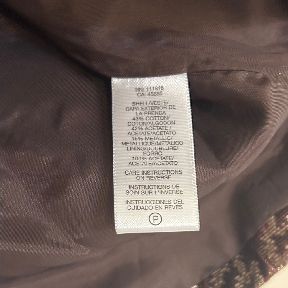 🔥 MICHAEL Michael Kors Metallic Leopard Jacquard Boatneck Top - Size 12 🔥 - Picture 4 of 5